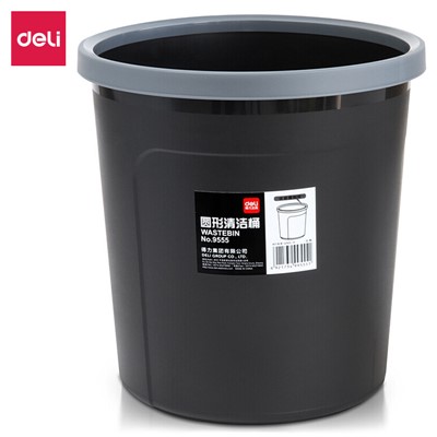 得力9555圆形清洁桶(黑)(只)