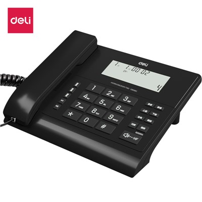 得力（deli）13550S电话机(黑色)录音、留言、分机双接口