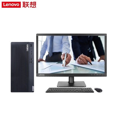 联想（Lenovo）Think Centre E77s台式计算机（处理器i3-10100/4G内存/1T机械硬盘+256G固态硬盘/23.8寸显示器）
