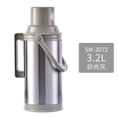 清水（SHIMIZU） 3072家用老式热水瓶不锈钢开水瓶保温暖壶保温瓶大容量暖瓶水壶 3072 砂光3.2L