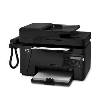 惠普/HP M128fp 黑白激光A4多功能一体机 打印复印扫描传真 有线网络连接A4商用办公 电话手柄