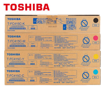 东芝（TOSHIBA）T-FC415C-K/C/M/Y原装粉盒 墨粉 适用设备2010/2510/2110/2610AC 高容一套（黑+品红+黄+青）